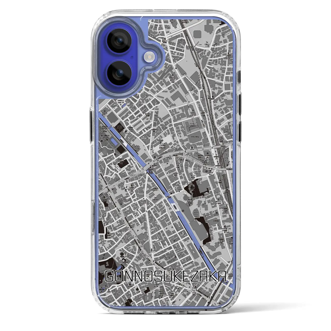 【権之助坂（東京都）】地図柄iPhoneケース（MagSafeタイプ）