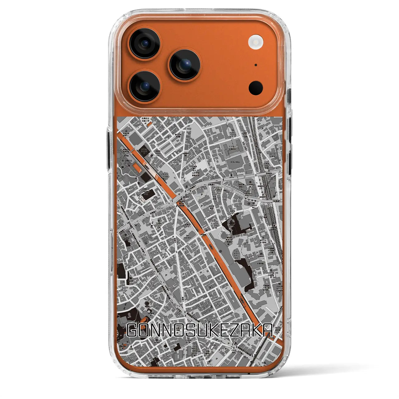 【権之助坂（東京都）】地図柄iPhoneケース（MagSafeタイプ）