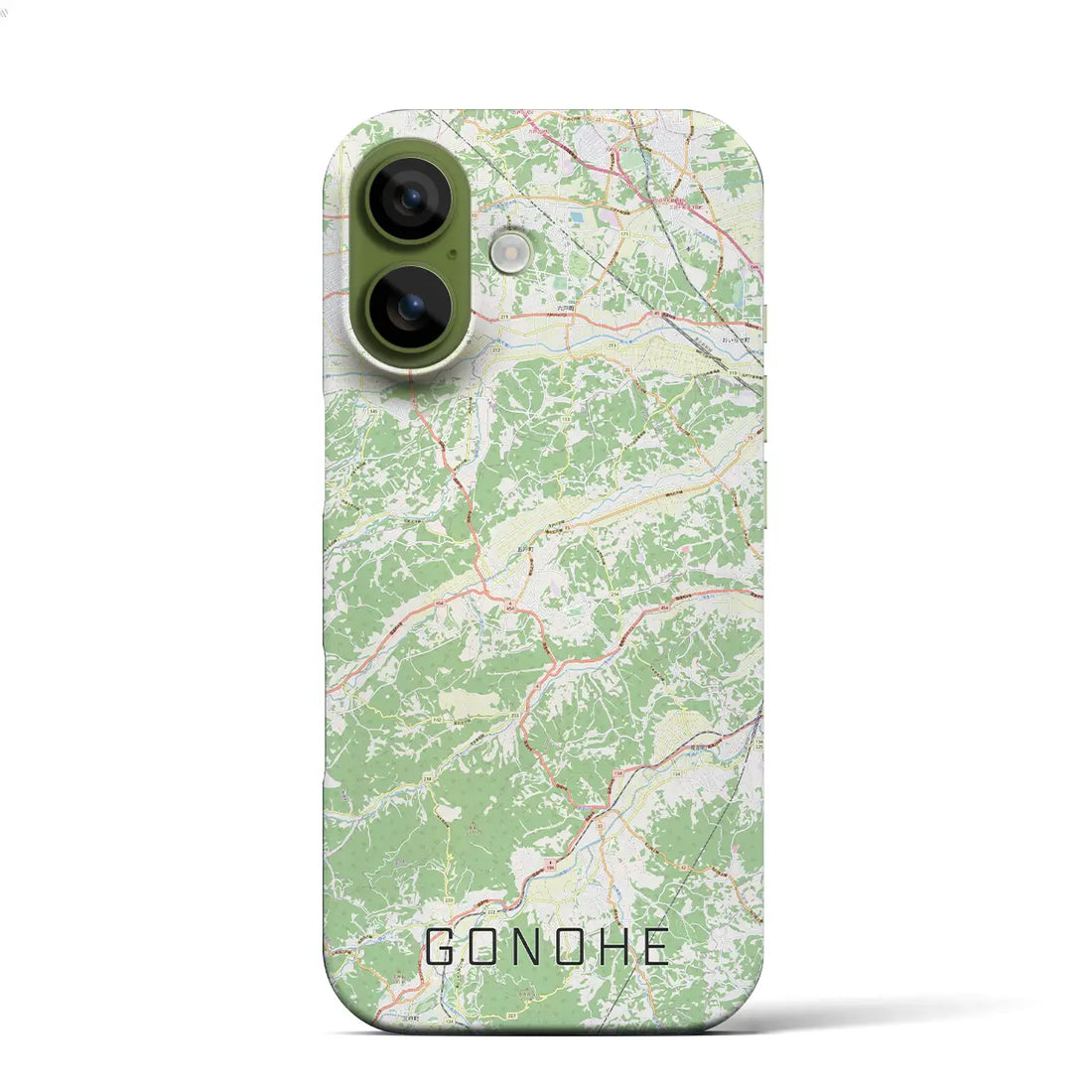 【五戸(青森県)】地図柄iPhoneケース(バックカバータイプ)ブラック・iPhone 17 Pro Max 用