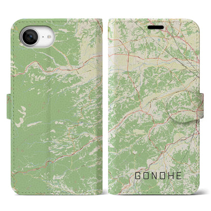 【五戸（青森県）】地図柄iPhoneケース（手帳タイプ）