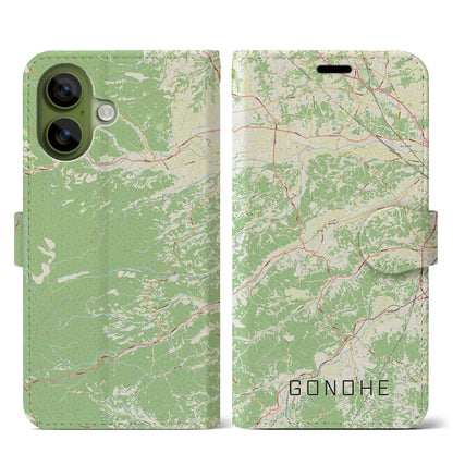 【五戸（青森県）】地図柄iPhoneケース（手帳タイプ）