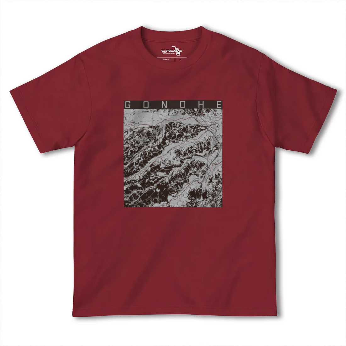 【五戸(青森県)】地図柄ヘビーウェイトTシャツ