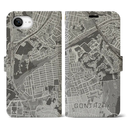 【権太坂（神奈川県）】地図柄iPhoneケース（手帳タイプ）