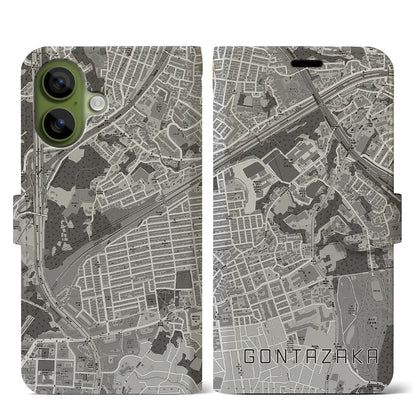 【権太坂（神奈川県）】地図柄iPhoneケース（手帳タイプ）