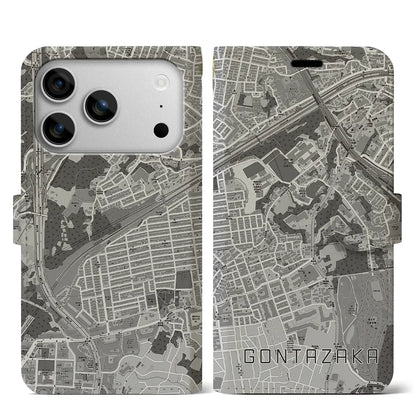 【権太坂（神奈川県）】地図柄iPhoneケース（手帳タイプ）