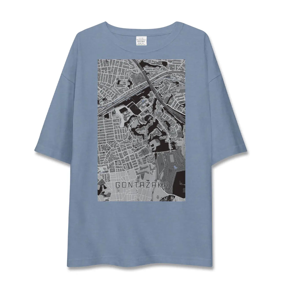 【権太坂(神奈川県)】地図柄ビッグシルエットTシャツ