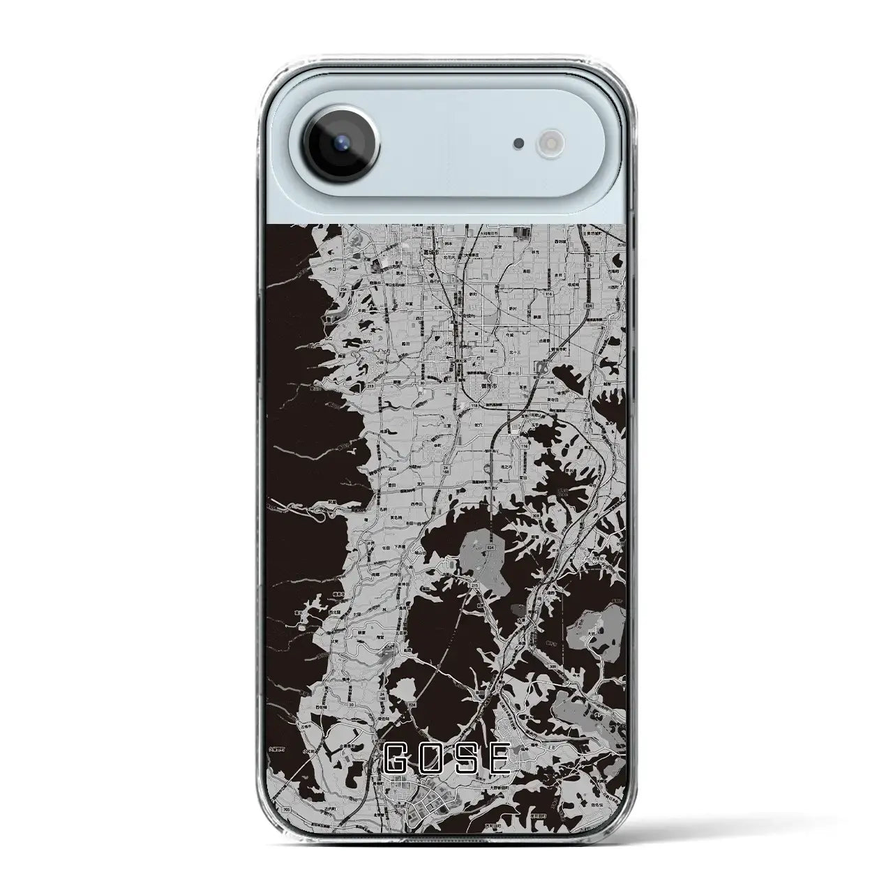 【御所（奈良県）】地図柄iPhoneケース（クリアタイプ）