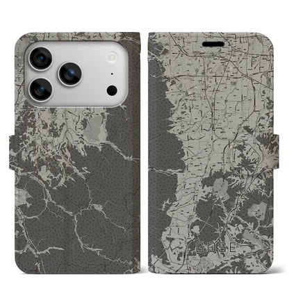 【御所（奈良県）】地図柄iPhoneケース（手帳タイプ）