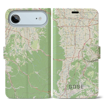 【御所（奈良県）】地図柄iPhoneケース（手帳タイプ）