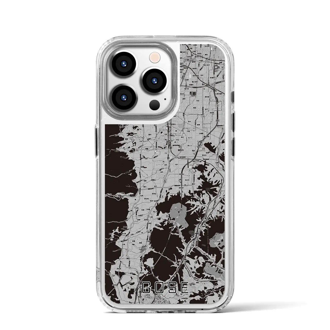 【御所（奈良県）】地図柄iPhoneケース（MagSafeタイプ）