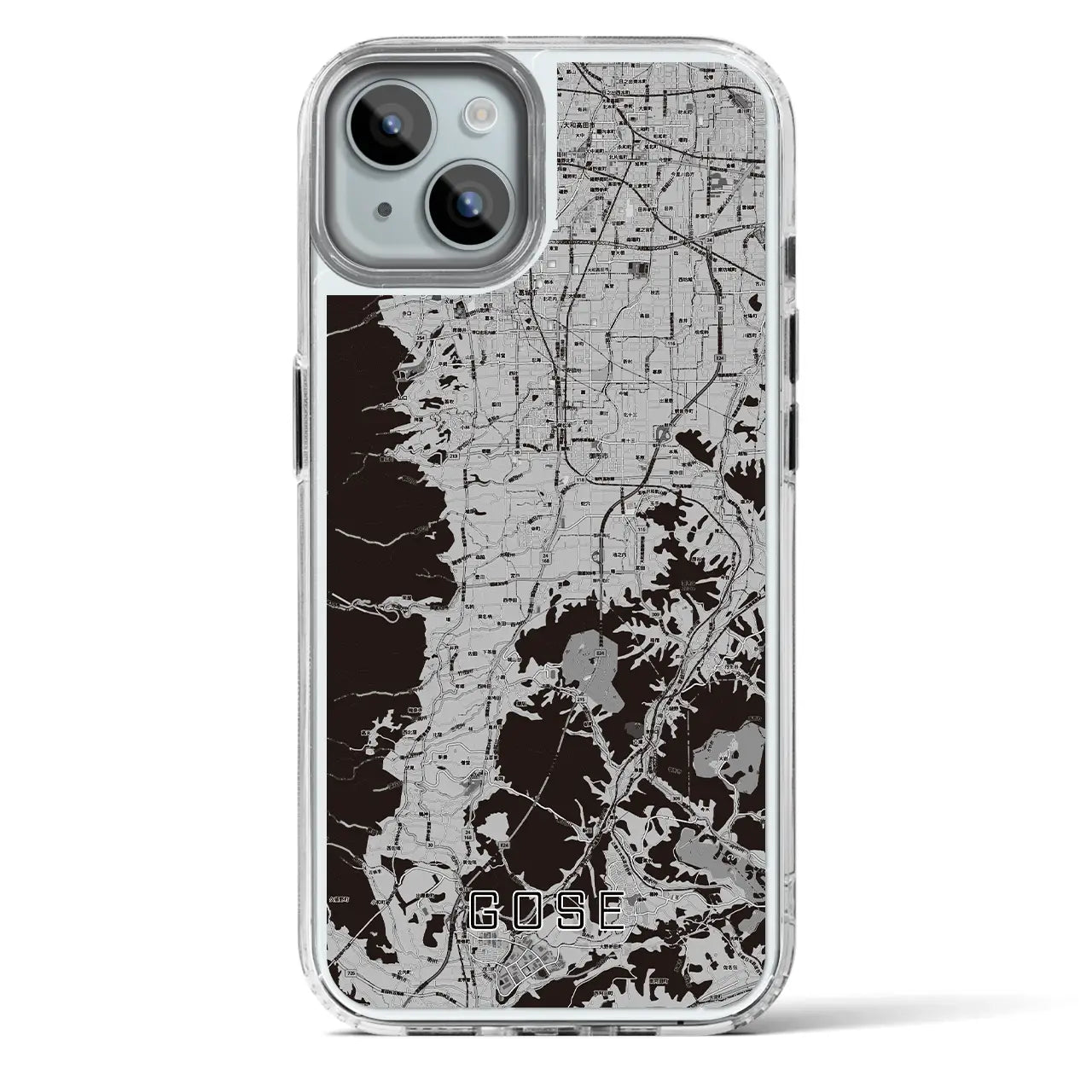 【御所（奈良県）】地図柄iPhoneケース（MagSafeタイプ）