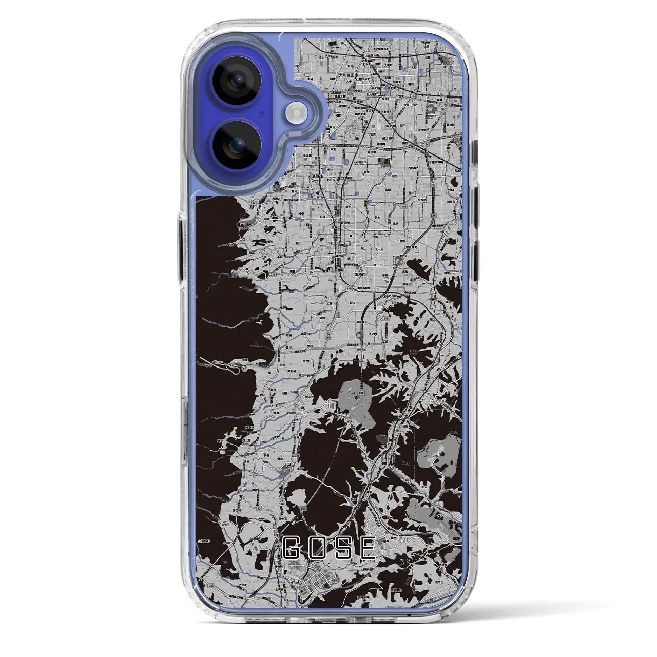 【御所（奈良県）】地図柄iPhoneケース（MagSafeタイプ）