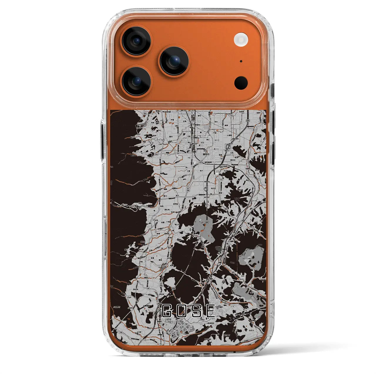 【御所（奈良県）】地図柄iPhoneケース（MagSafeタイプ）