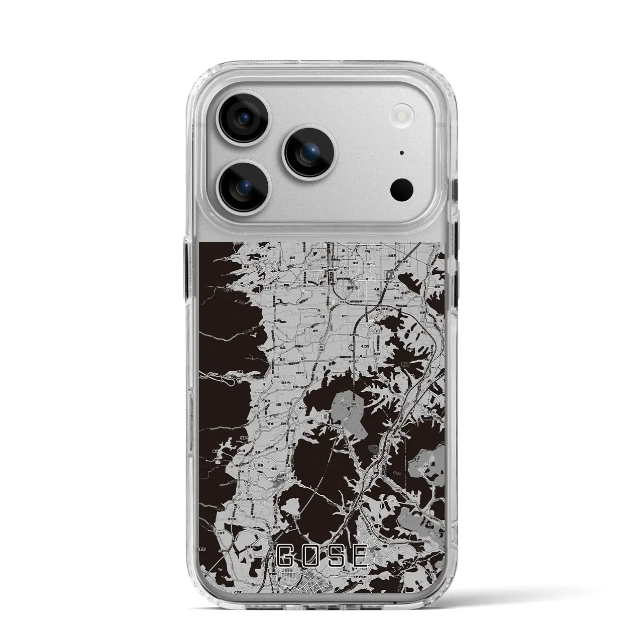 【御所（奈良県）】地図柄iPhoneケース（MagSafeタイプ）