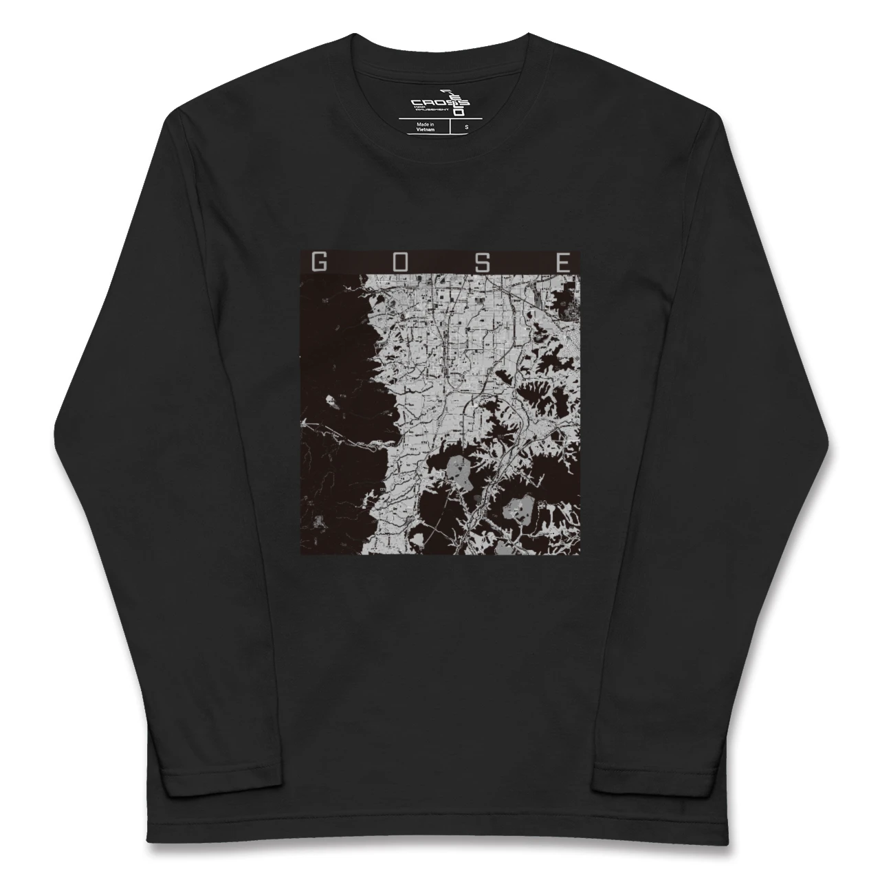 【御所（奈良県）】地図柄ロングスリーブTシャツ