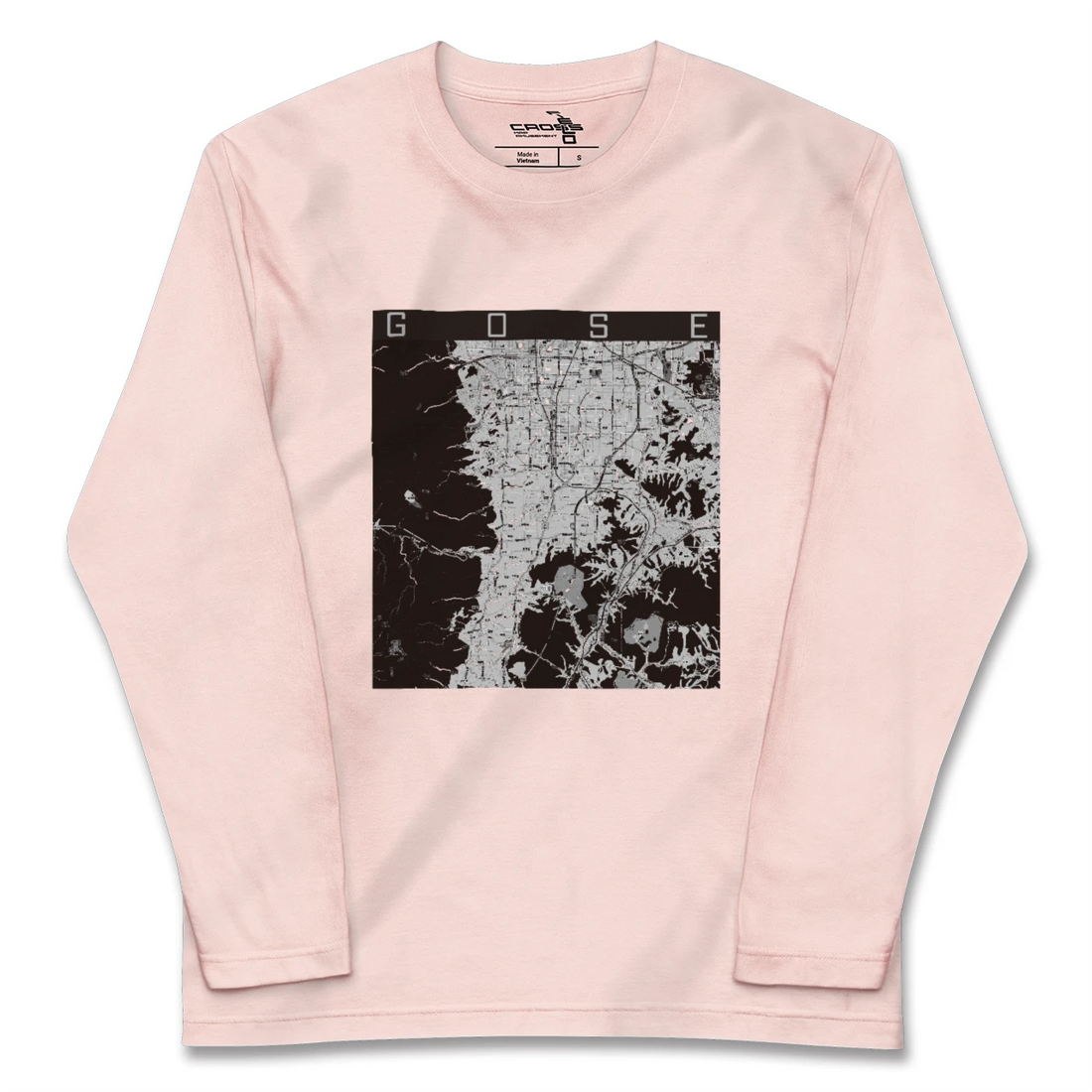 【御所（奈良県）】地図柄ロングスリーブTシャツ