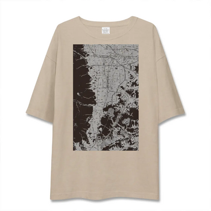 【御所（奈良県）】地図柄ビッグシルエットTシャツ
