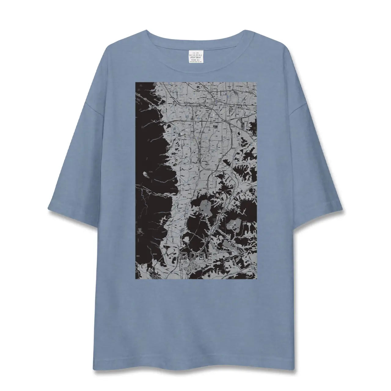 【御所（奈良県）】地図柄ビッグシルエットTシャツ