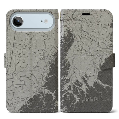 【五泉（新潟県）】地図柄iPhoneケース（手帳タイプ）