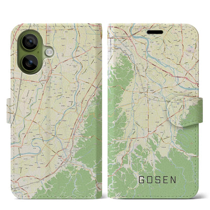 【五泉（新潟県）】地図柄iPhoneケース（手帳タイプ）