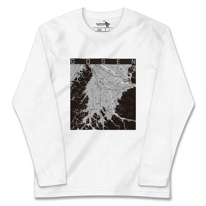【五泉（新潟県）】地図柄ロングスリーブTシャツ