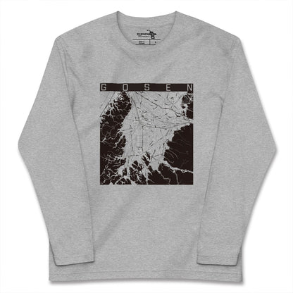 【五泉（新潟県）】地図柄ロングスリーブTシャツ