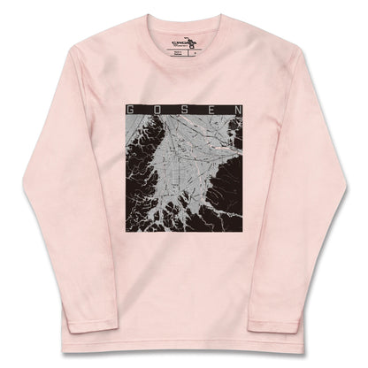 【五泉（新潟県）】地図柄ロングスリーブTシャツ