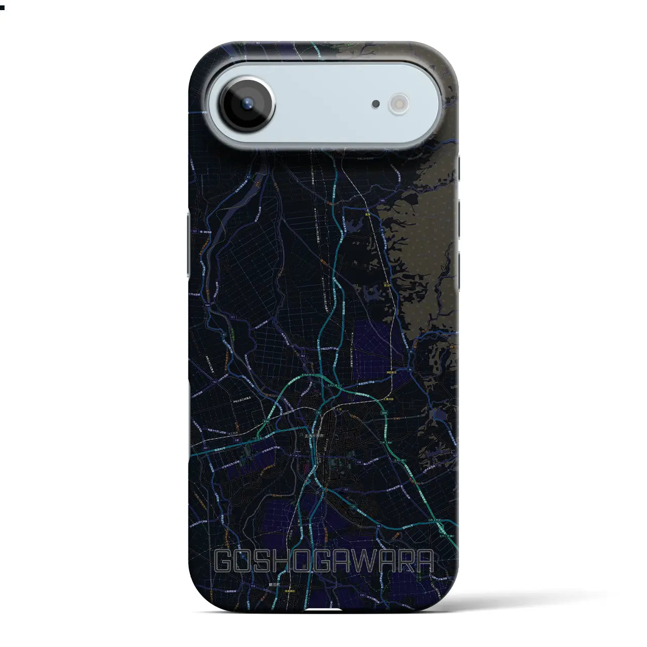 【五所川原（青森県）】地図柄iPhoneケース（バックカバータイプ）