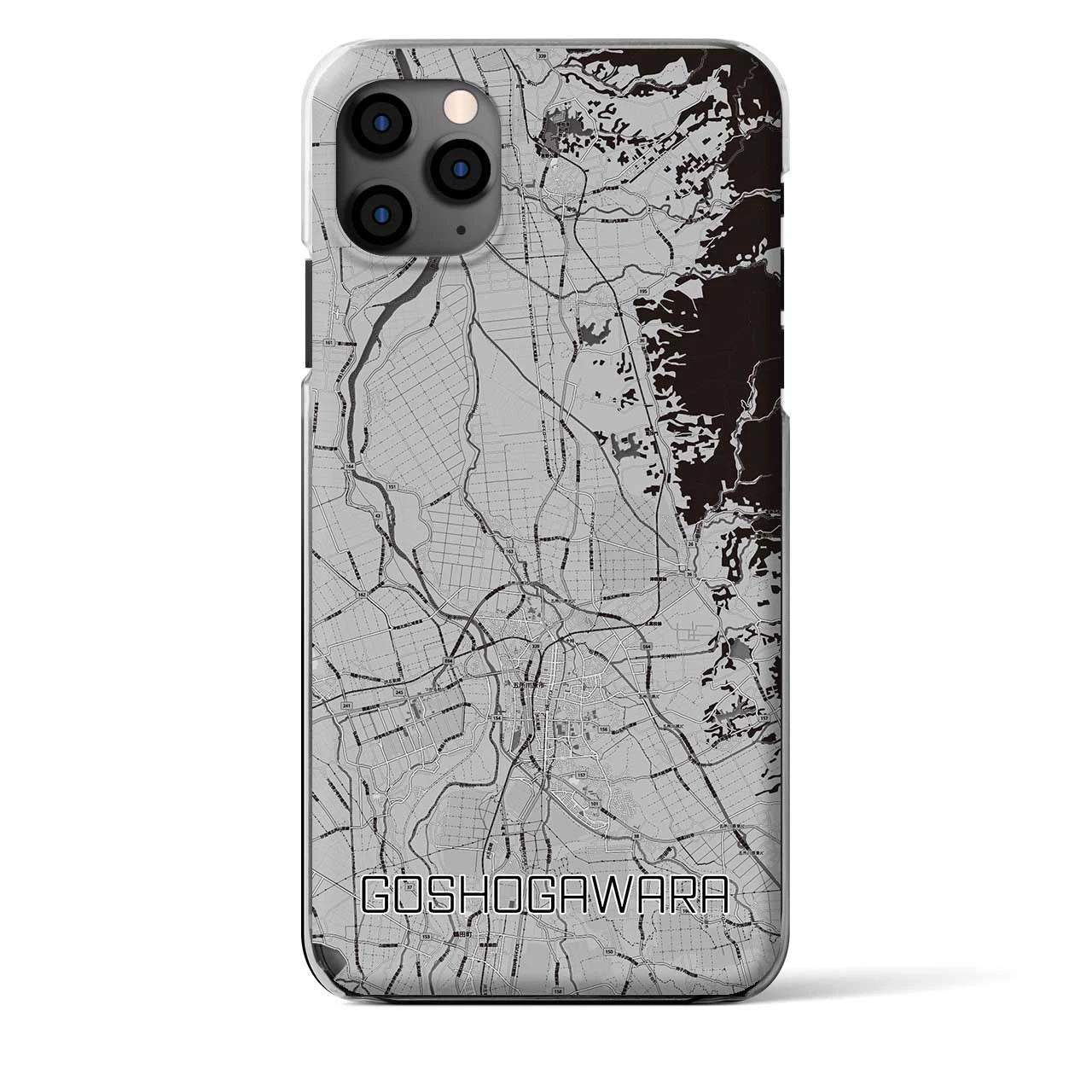 【五所川原（青森県）】地図柄iPhoneケース（クリアタイプ）