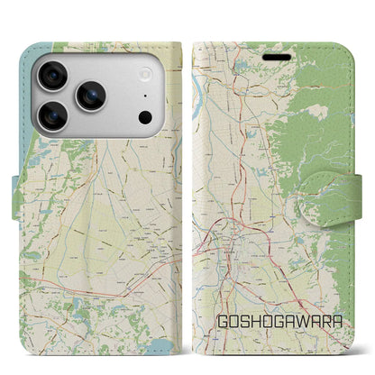 【五所川原（青森県）】地図柄iPhoneケース（手帳タイプ）