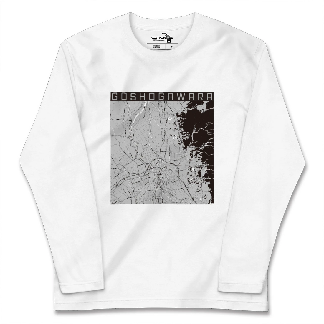 【五所川原（青森県）】地図柄ロングスリーブTシャツ