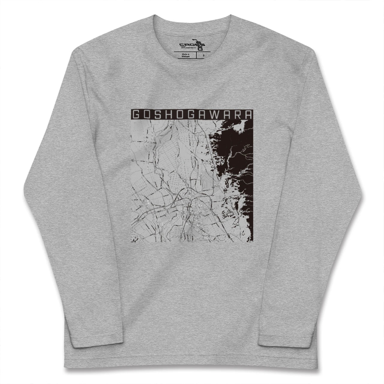 【五所川原（青森県）】地図柄ロングスリーブTシャツ
