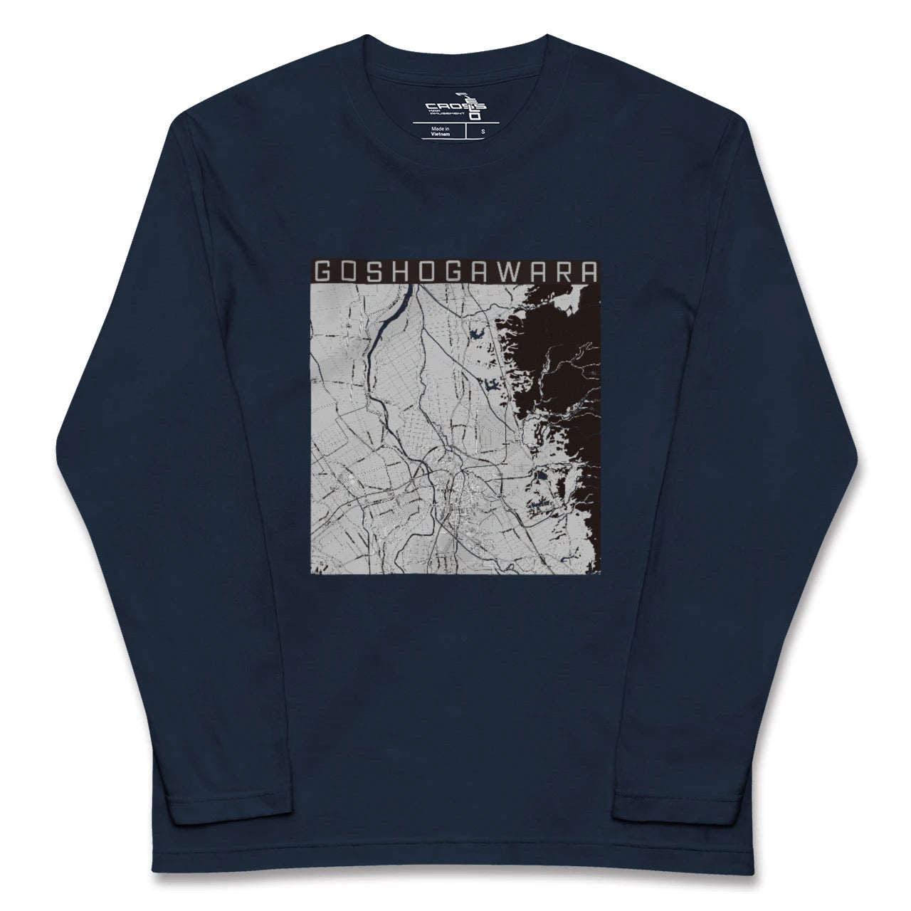 【五所川原（青森県）】地図柄ロングスリーブTシャツ