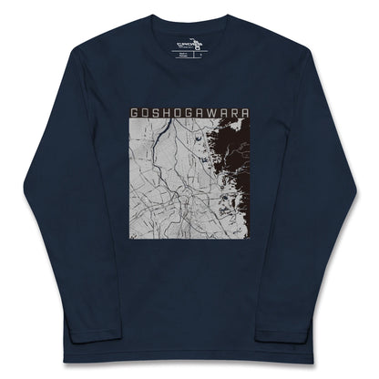 【五所川原（青森県）】地図柄ロングスリーブTシャツ