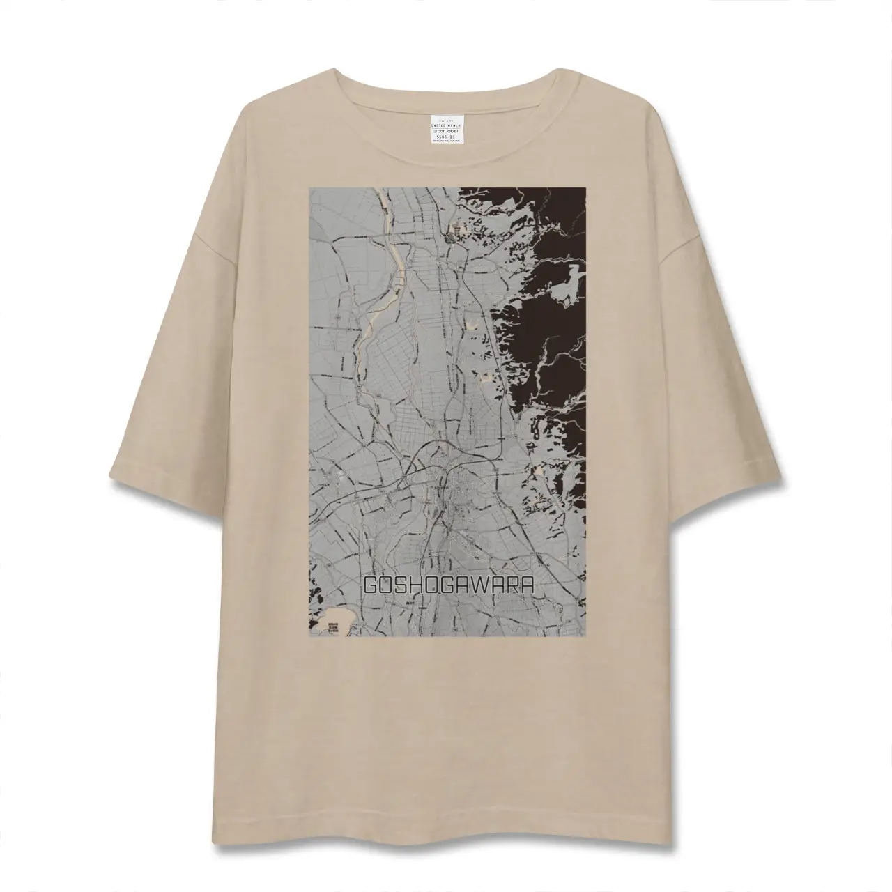 【五所川原（青森県）】地図柄ビッグシルエットTシャツ