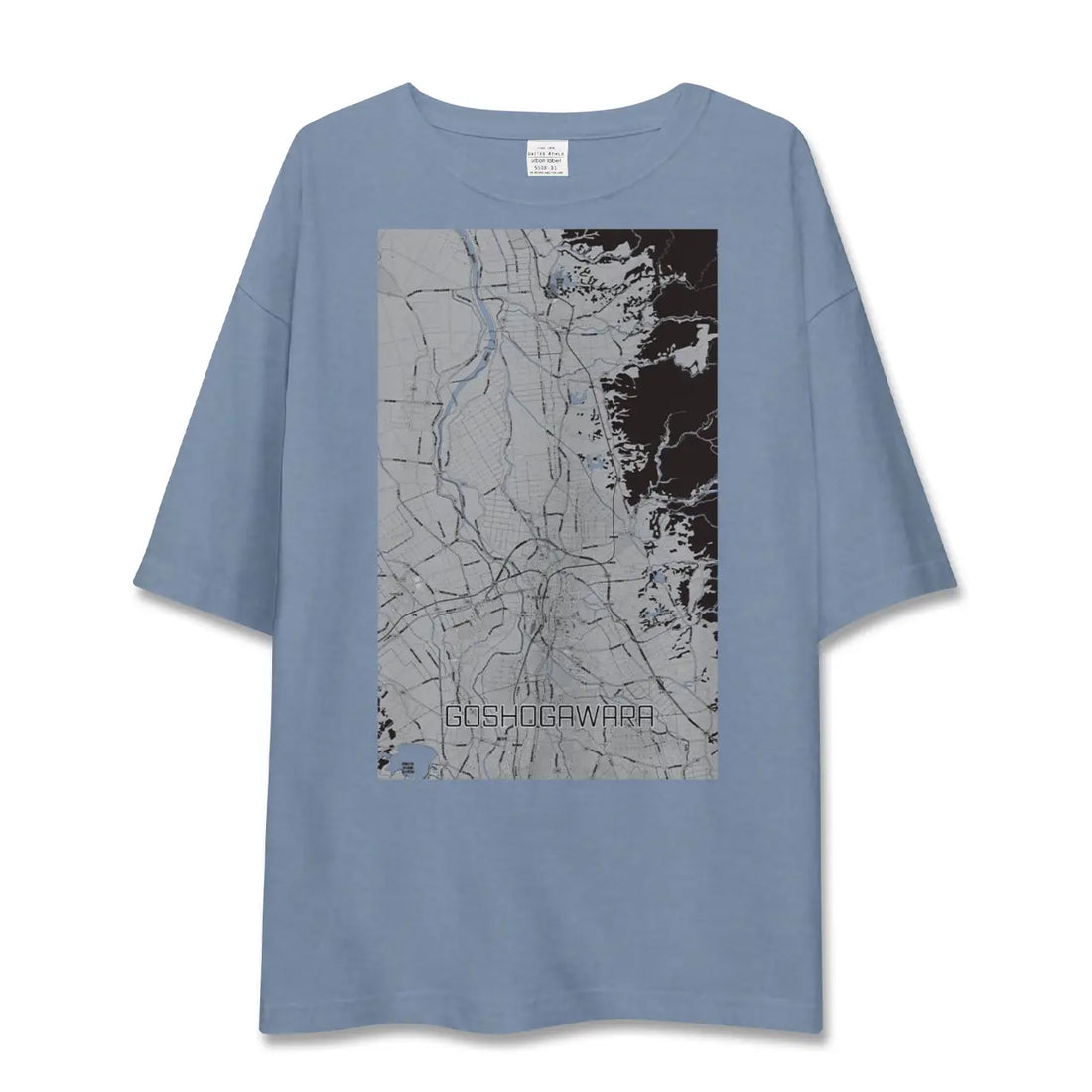 【五所川原（青森県）】地図柄ビッグシルエットTシャツ