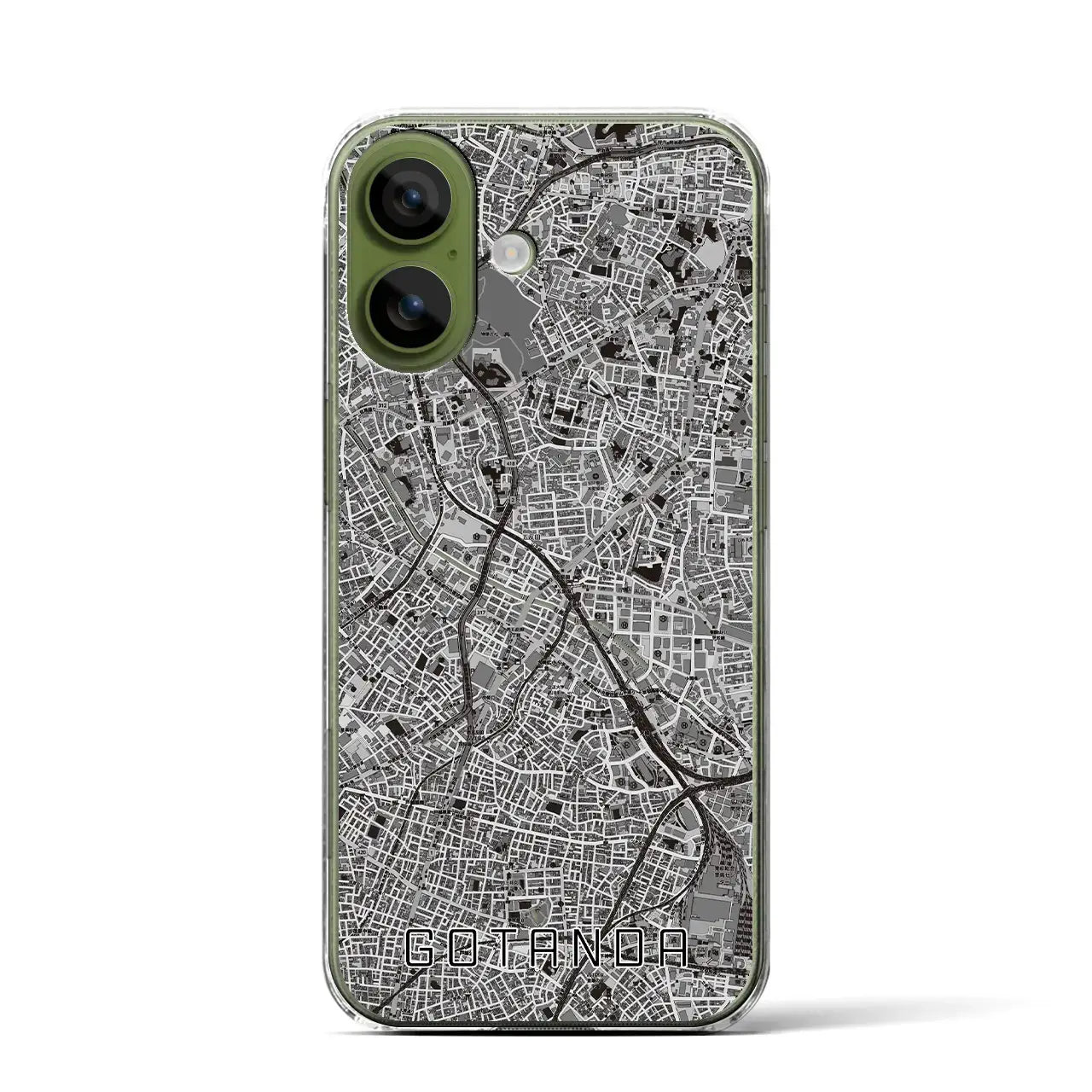 【五反田（東京都）】地図柄iPhoneケース（クリアタイプ）