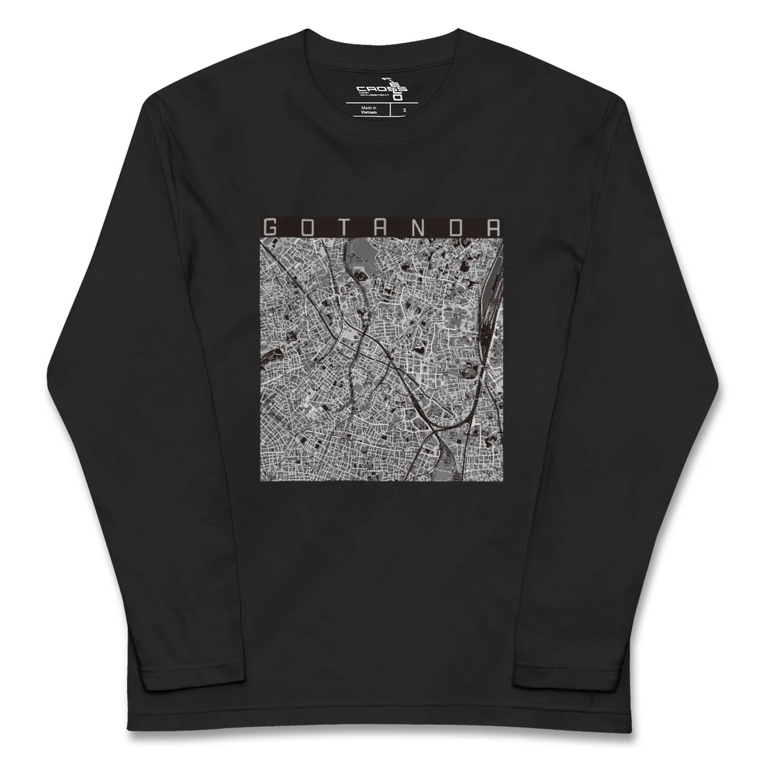 【五反田(東京都)】地図柄ロングスリーブTシャツ