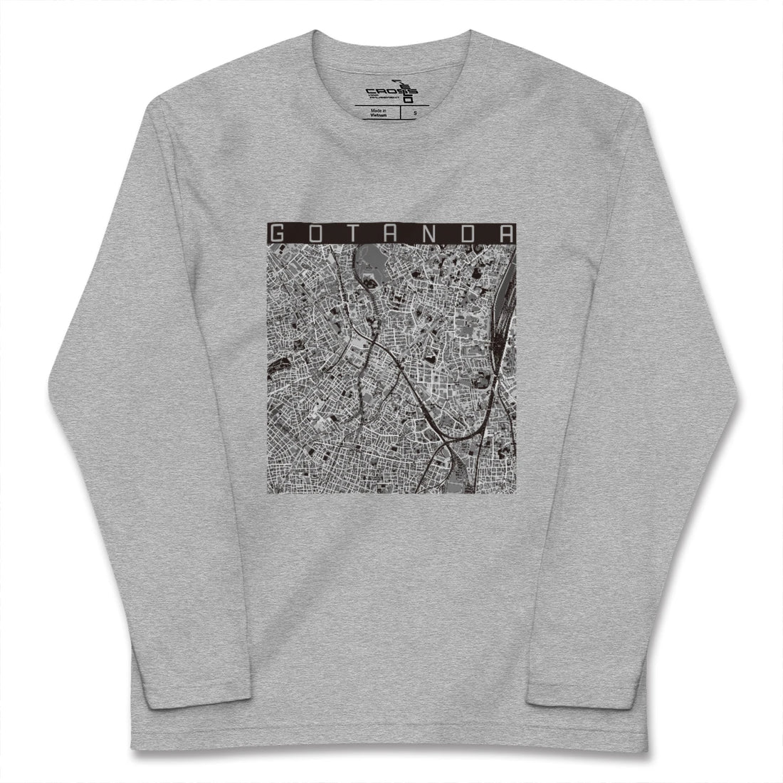 【五反田（東京都）】地図柄ロングスリーブTシャツ