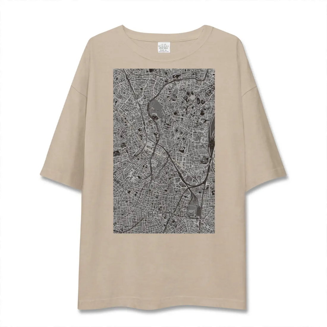 【五反田（東京都）】地図柄ビッグシルエットTシャツ