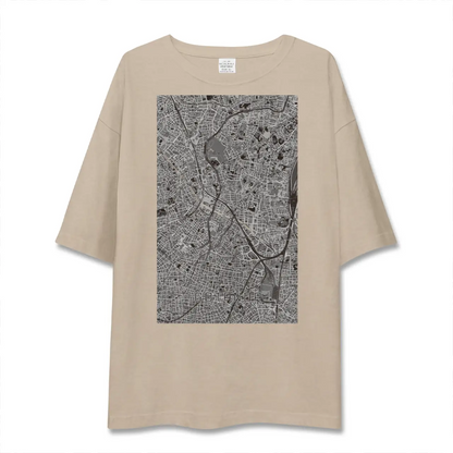 【五反田（東京都）】地図柄ビッグシルエットTシャツ