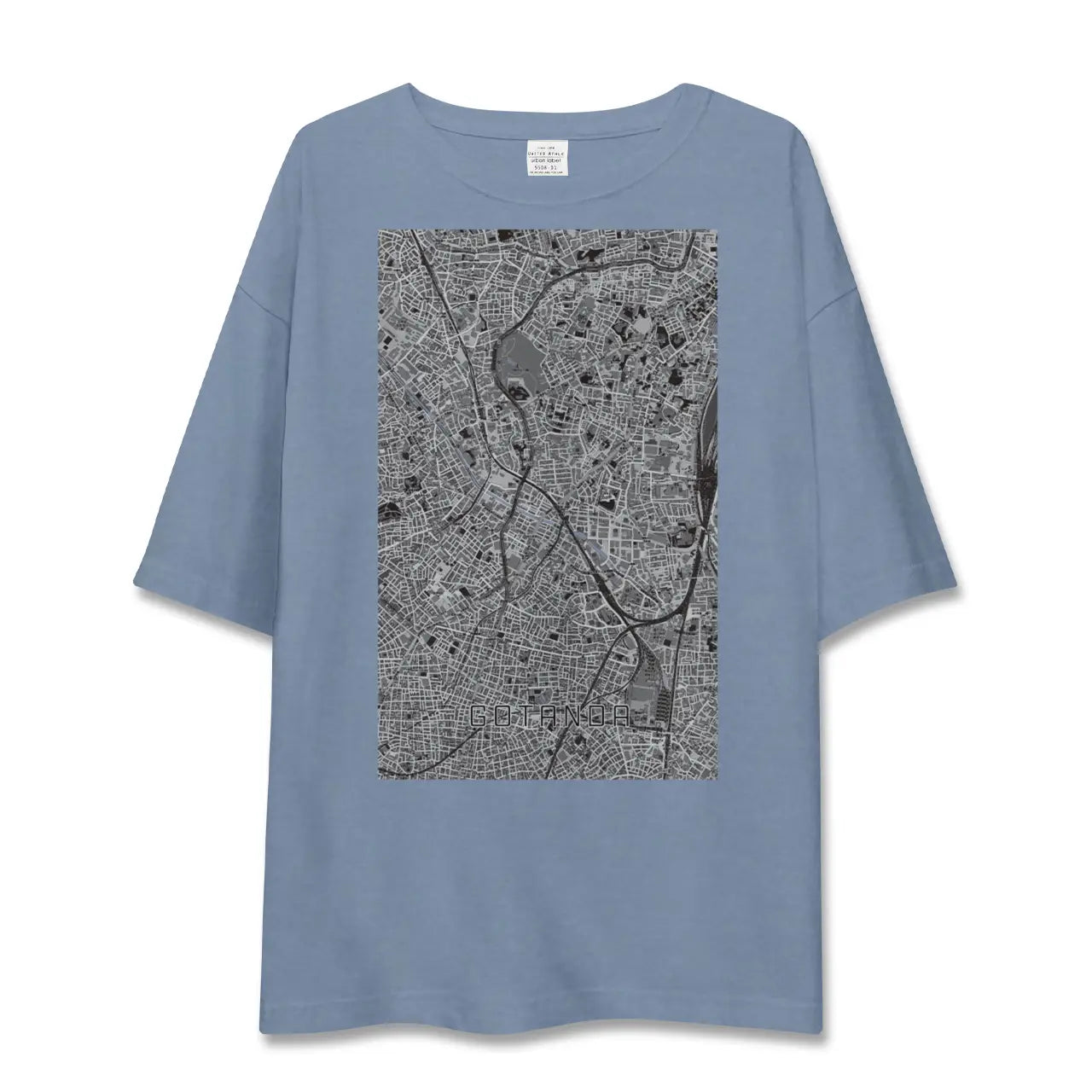 【五反田（東京都）】地図柄ビッグシルエットTシャツ
