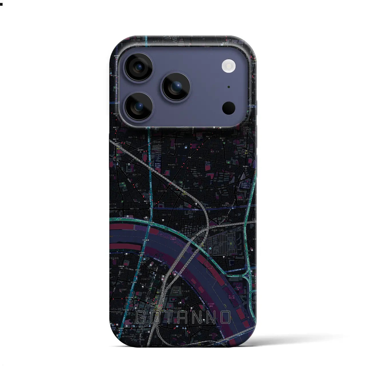 【五反野（東京都）】地図柄iPhoneケース（バックカバータイプ）