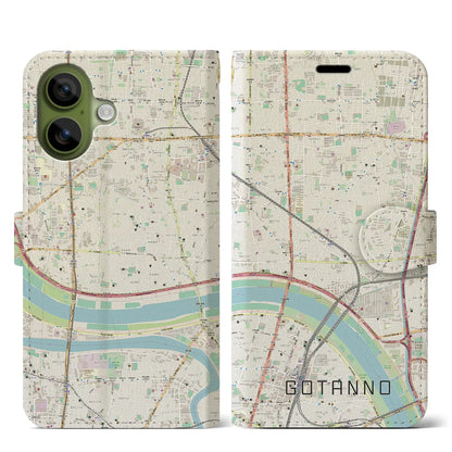 【五反野（東京都）】地図柄iPhoneケース（手帳タイプ）