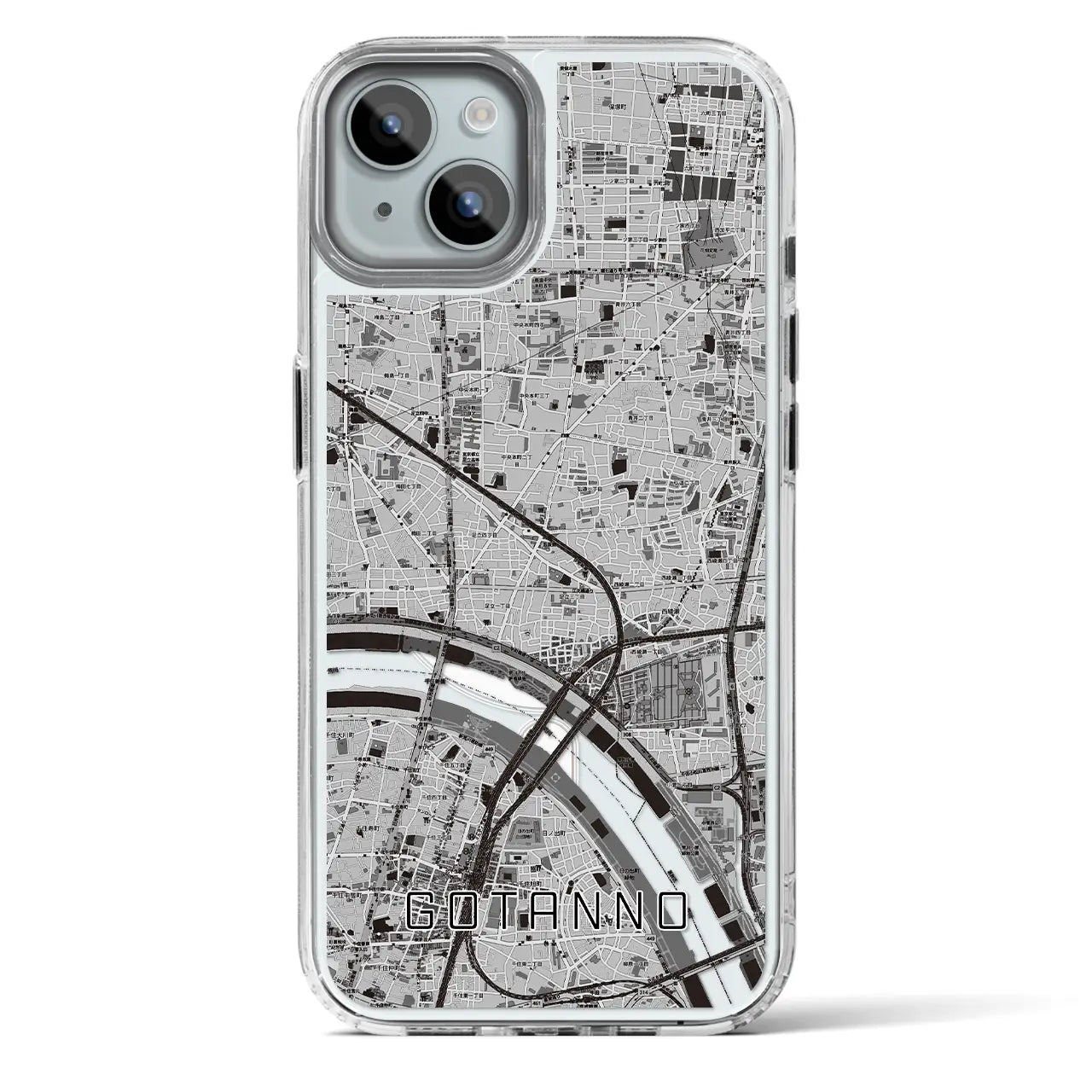 【五反野（東京都）】地図柄iPhoneケース（MagSafeタイプ）