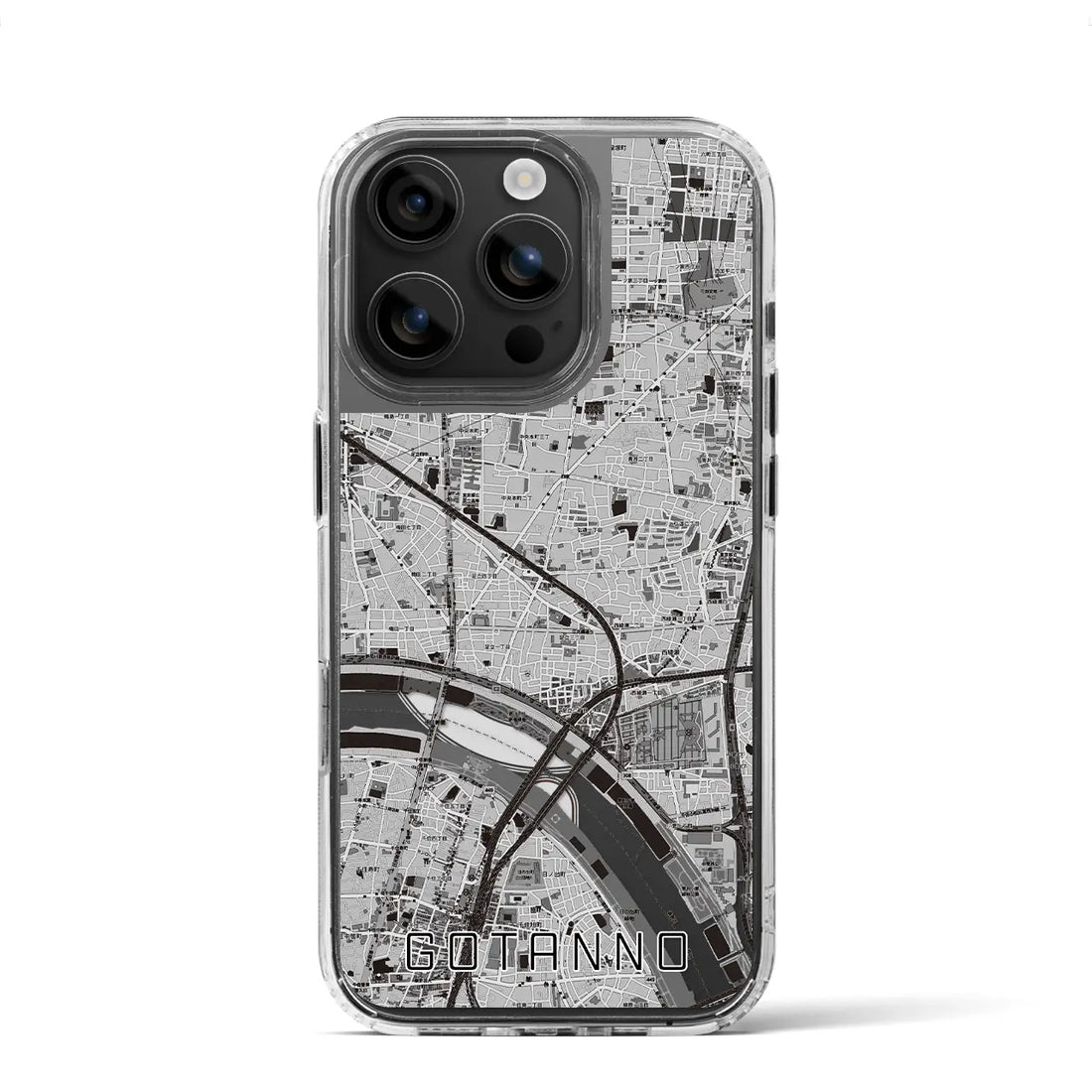 【五反野(東京都)】地図柄iPhoneケース(MagSafeタイプ)