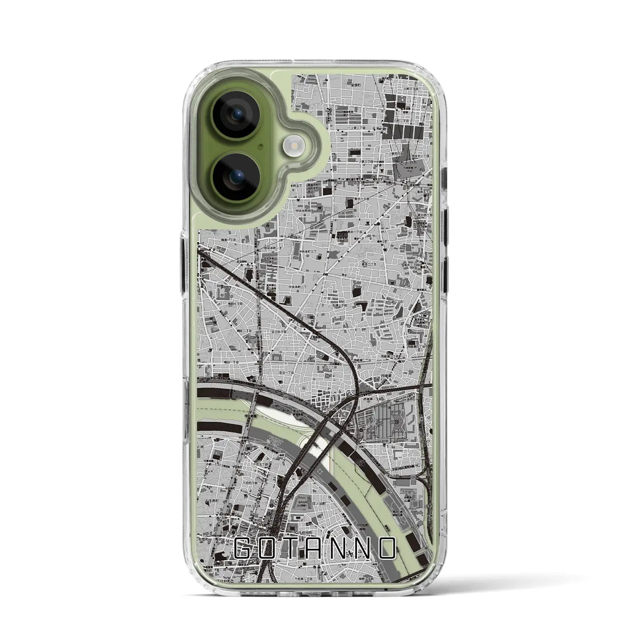 【五反野（東京都）】地図柄iPhoneケース（MagSafeタイプ）