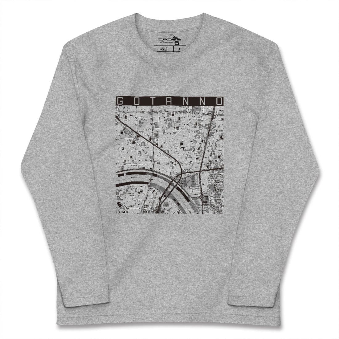 【五反野（東京都）】地図柄ロングスリーブTシャツ