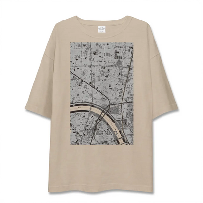 【五反野（東京都）】地図柄ビッグシルエットTシャツ