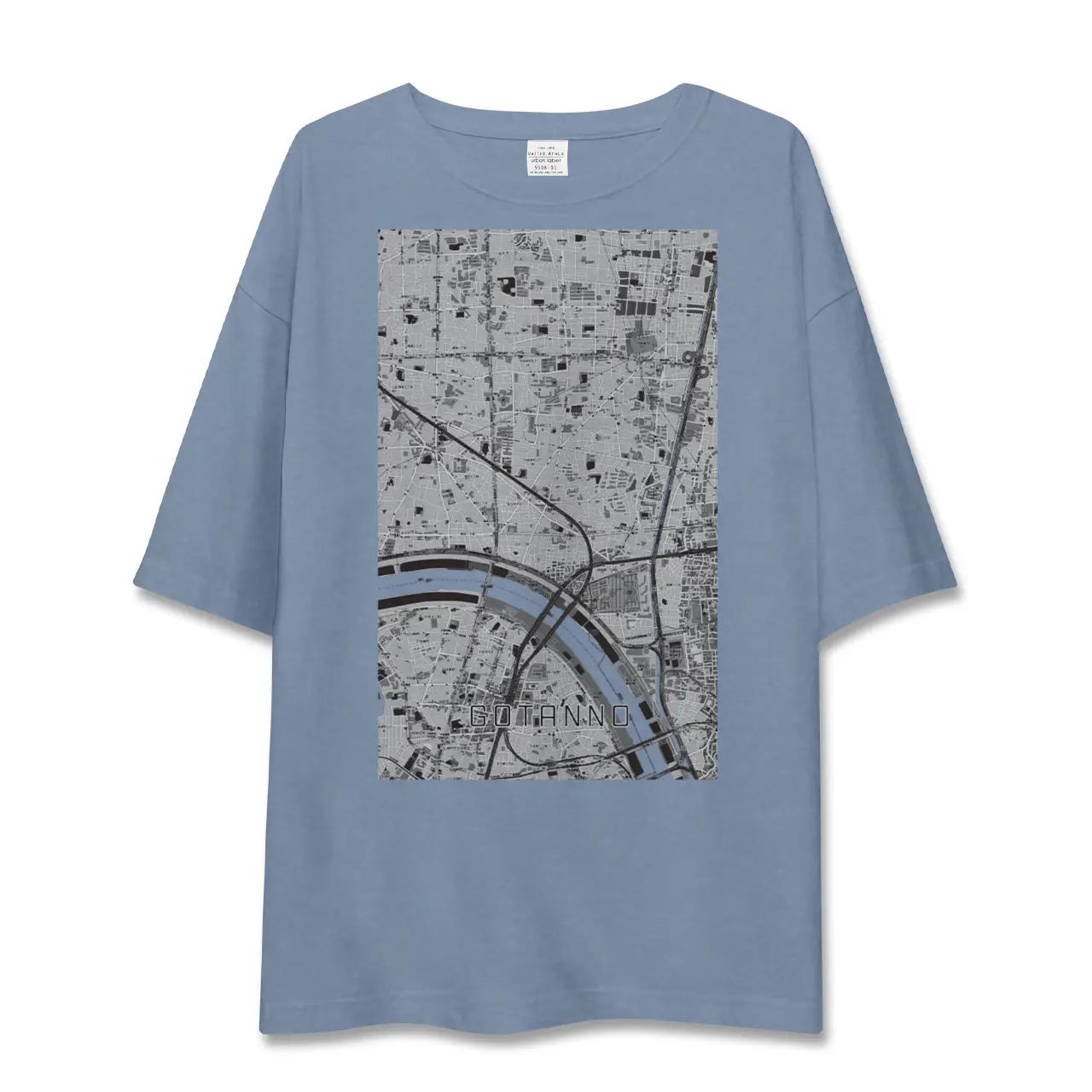 【五反野（東京都）】地図柄ビッグシルエットTシャツ